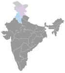 Inde • |1801/1849| • dynastie Sukerchakia: carte